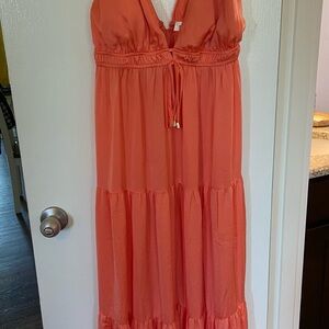Coral Maxi Dress